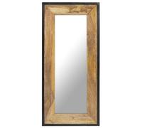 vidaXL Madera Maciza de Mango Espejo Pared Maquillaje Pasillo Adorno Dimensiones 50 x 50 cm, 80 x 50 cm, 110 x 50 cm