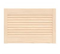 vidaXL Madera Maciza de Pino Puerta Tipo Persiana 39,5x59,4cm Celosía Rejilla Color Natural, Blanco, y mas