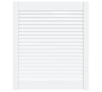 vidaXL Madera Maciza de Pino Puerta Tipo Persiana 69x59,4cm Celosía Rejilla Color Natural, Blanco, y mas