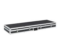 vidaXL Maletín para armas de aluminio negro 118x38x12 cm