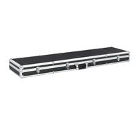 vidaXL Maletín para armas de aluminio negro 134x35x12 cm