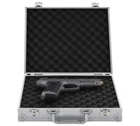 vidaXL Maletín para armas de aluminio y ABS plateado