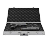 vidaXL Maletín para armas de aluminio y ABS plateado