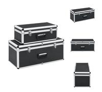 vidaXL Maletines de almacenamiento, 2 unidades, color , aluminio - Estuches para herramientas
