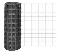 vidaXL Malla Euro Fence Gris 10x1m 100x100mm Valla Cerca Verja Alambrada Reja