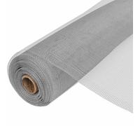 vidaXL Malla mosquitera de aluminio plateada 100x1000 cm