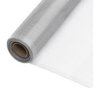 vidaXL Malla mosquitera de aluminio plateada 60x1000 cm