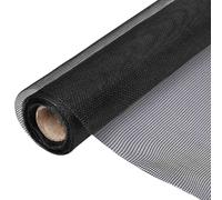 vidaXL Malla mosquitera de Fibra de Vidrio Negra 100x1000 cm