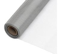 vidaXL Malla Mosquitera Privacidad Pantalla Balcón Jardín Patio Terraza Protector Solar Valla Ocultación Toldo de Acero Inoxidable Plateada 112x500 cm