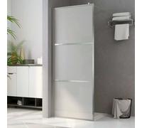 vidaXL Mampara de ducha accesible vidrio ESG esmerilado 100x195 cm