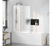 vidaXL Mampara de ducha 3 paneles plegables – 117 x 120 cm, 141 x 132 cm