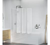 vidaXL Mampara de ducha con 7 paneles plegables y toallero