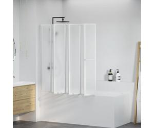vidaXL Mampara de ducha con 7 paneles plegables y toallero