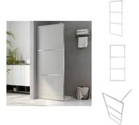 vidaXL Mampara de ducha corredera con vidrio templado ESG completamente opaco, 80x195 cm - Mamparas de ducha