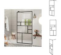 vidaXL Mampara de ducha para cabina, con cristal transparente de seguridad, 80x195 cm - Mamparas de ducha