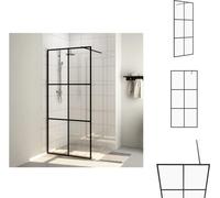 vidaXL Mampara de ducha para cabina con vidrio templado transparente, 115x195 cm - Mamparas de ducha