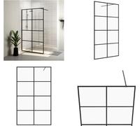 vidaXL Mampara de ducha para cabina de ducha, con vidrio templado transparente, 90x195 cm - Mampara de ducha - Mamparas de ducha - Cabina de ducha - Cabinas de ducha