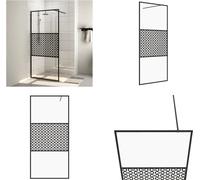 vidaXL Mampara de ducha para cabina de ducha, con vidrio templado transparente, 90x195 cm - Mampara de ducha - Mamparas de ducha - Cabina de ducha - Cabinas de ducha