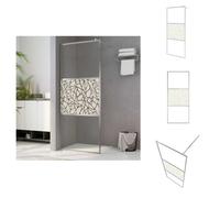 vidaXL Mampara de ducha para cabina, vidrio ESG, diseño de piedra, 90x195 cm - Mamparas de ducha