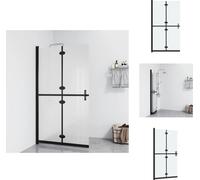 vidaXL Mampara de ducha plegable con puerta, vidrio templado ESG, acabado mate, 70x190 cm - Mamparas de ducha