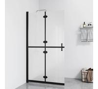 vidaXL Mampara de ducha plegable vidrio ESG esmerilado 120x190 cm