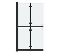 Mampara De Ducha Plegable Vidrio Esg Esmerilado 80x190 Cm Vidaxl