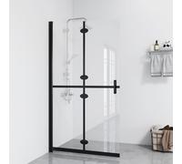 vidaXL Mampara de ducha plegable vidrio ESG transparente 80x190 cm