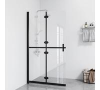 vidaXL Mampara de ducha plegable vidrio ESG transparente 90x190 cm