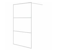 vidaXL Mampara de ducha vidrio ESG transparente 115x195 cm Blanco