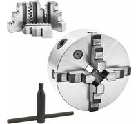 vidaXL, mandril de 4 mordazas, autocentrante, 160 mm, acero K12, modelo 160