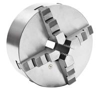 vidaXL Mandril de Torno Autocentrante de 4 Mordazas Acero Bricolaje Dimensiones 80 mm, 100 mm, 125 mm y mas