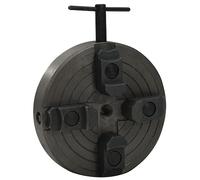 vidaXL Mandril para torno de madera 4 mordazas con conexión M18 Acero negro 150x63 mm