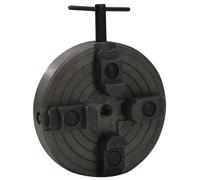 vidaXL Mandril Madera 4 mordazas con conexión M18 Acero Negro 150x63mm, Mandril, Mandril para Torno de Madera, Mandril con 4 mordazas, portabrocas