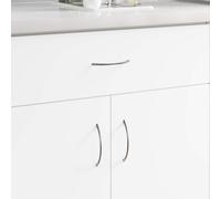 vidaXL Mango 12 uds. Plateado 107 x 3.6 x 23 mm Acero inoxidable