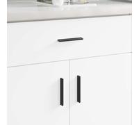 vidaXL Mango 2 pcs Negro 106 x 7,4 x 15,5 mm Aluminio