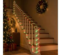 vidaXL Manguera de luces LED de Navidad 120 LED Rojo, Verde 5 m