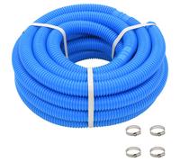 vidaXL Manguera de piscina con abrazaderas azul 38 mm 12 m