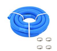 vidaXL Manguera de piscina con abrazaderas azul 38 mm 6 m
