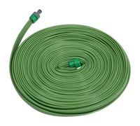 vidaXL Manguera de riego 3 tubos PVC verde 15 m
