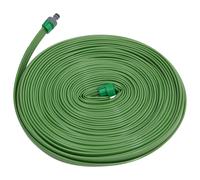 vidaXL Manguera de riego 3 tubos PVC verde 7,5 m