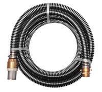 vidaXL Manguera de succión con conectores de latón 7 m 25 mm negra