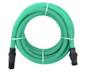 vidaXL Manguera de succión con conectores de PVC PVC verde 26 mm 10 m