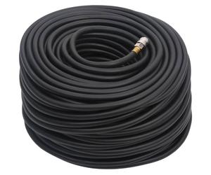 vidaXL Manguera híbrida de aire, negra, 0,6", 50 m, de goma y PVC