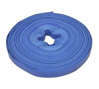 vidaXL Manguera plana de agua 50 m 25 mm Poliéster PVC azul goma de incendios