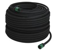 vidaXL Manguera porosa para jardín - Riego por goteo 16 mm 100 m - Caucho negro
