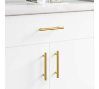vidaXL Manija de armario 2 pcs Dorado 150 mm Acero inoxidable