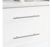 vidaXL Manija de armario 2 pcs Plateado 300 mm Acero inoxidable