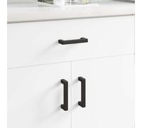 vidaXL Manija de muebles 530 pcs Negro 105 x 12 x 36 mm Hierro