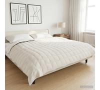 vidaXL Manta con peso Blanco 235 x 290 cm 11 kg 100% Algodón 205T