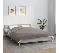 vidaXL Manta con peso con funda tela gris 200x200 cm 9 kg